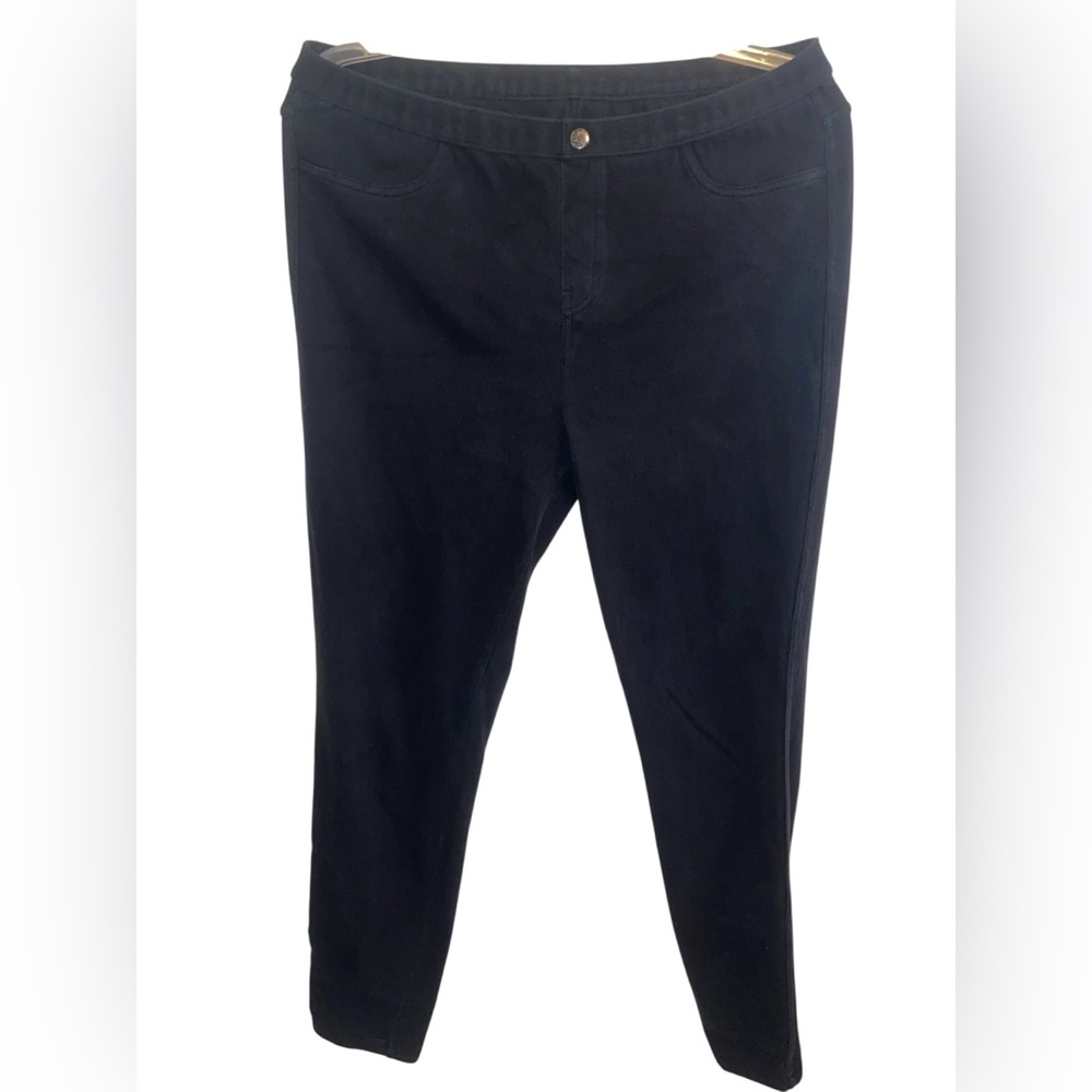 ❤️ Simply Vera Vera Wang Black Ankle Cropped distressed wash Jeans size L